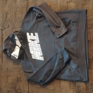 Nike Black and White Hoodie Size L